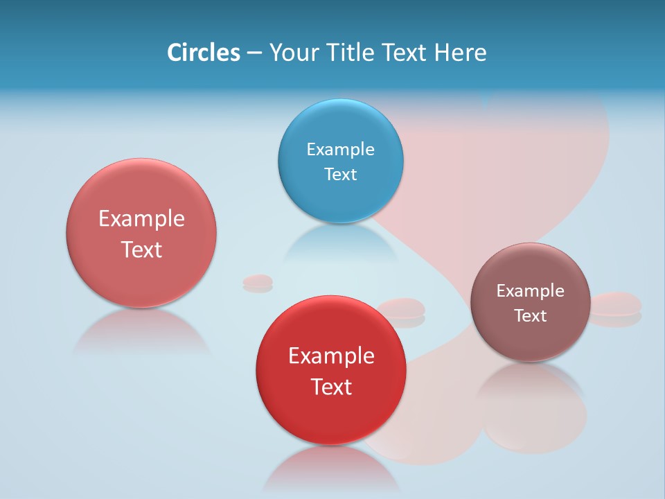 A Red Heart Floating On Top Of A Body Of Water PowerPoint Template