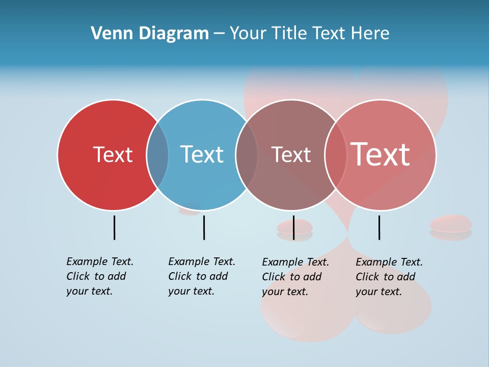 A Red Heart Floating On Top Of A Body Of Water PowerPoint Template