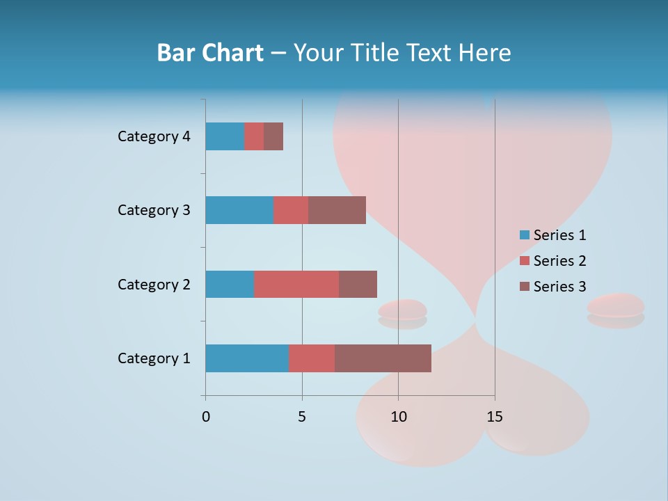 A Red Heart Floating On Top Of A Body Of Water PowerPoint Template