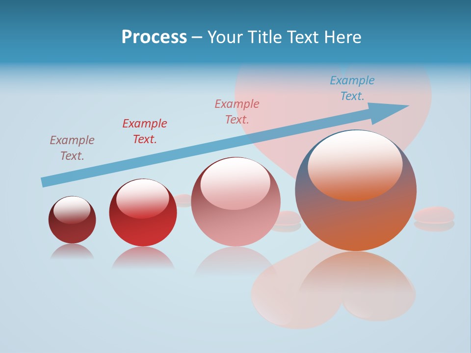 A Red Heart Floating On Top Of A Body Of Water PowerPoint Template