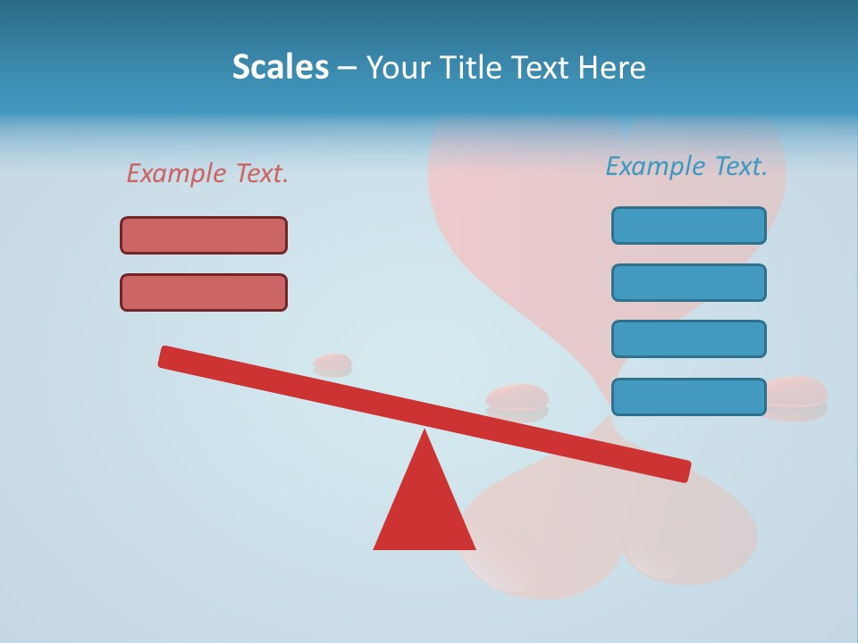 A Red Heart Floating On Top Of A Body Of Water PowerPoint Template