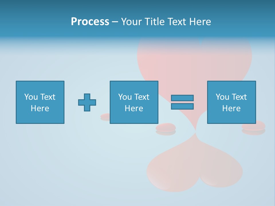 A Red Heart Floating On Top Of A Body Of Water PowerPoint Template