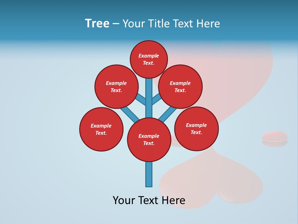 A Red Heart Floating On Top Of A Body Of Water PowerPoint Template