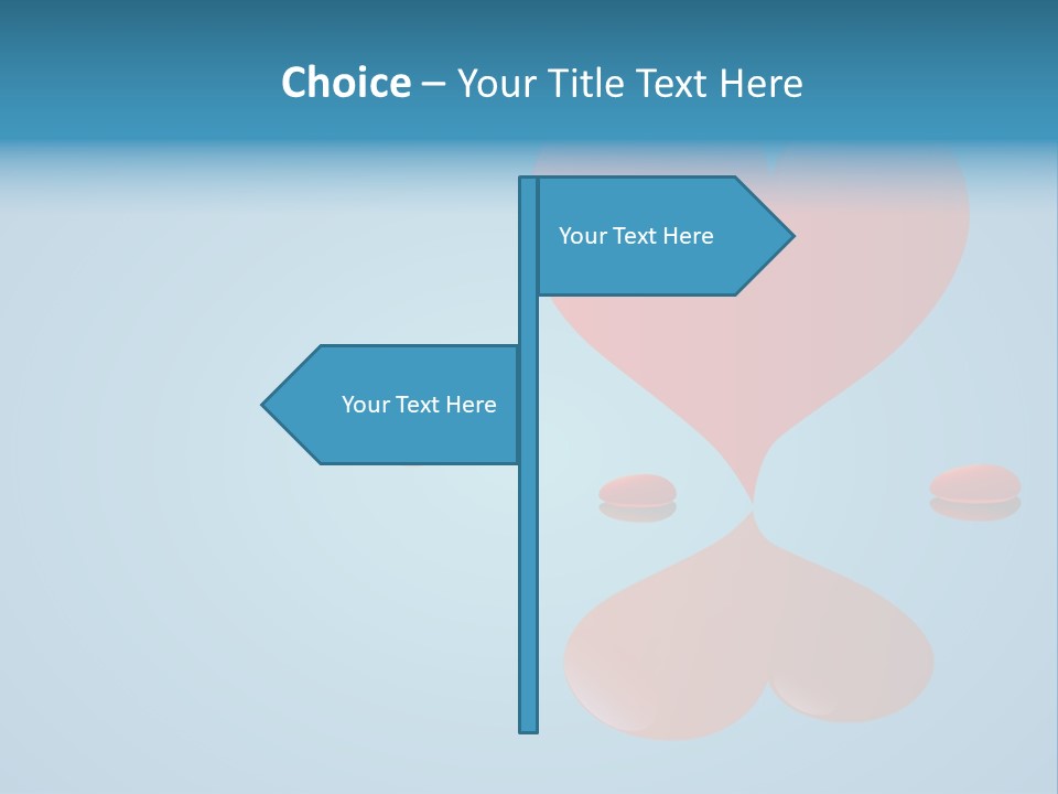 A Red Heart Floating On Top Of A Body Of Water PowerPoint Template