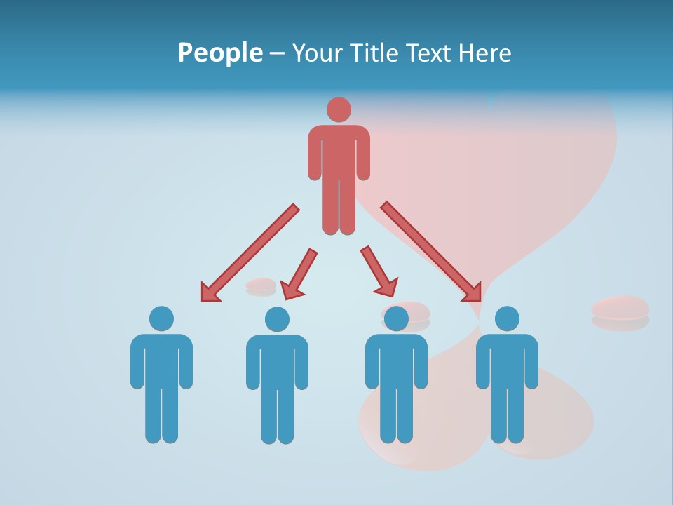 A Red Heart Floating On Top Of A Body Of Water PowerPoint Template