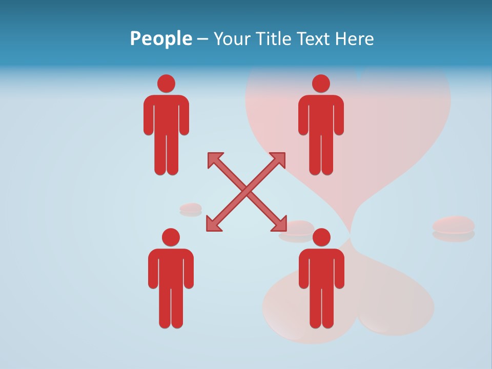 A Red Heart Floating On Top Of A Body Of Water PowerPoint Template