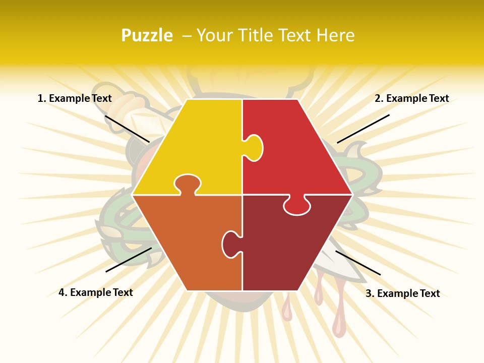 A Heart With A Knife And A Chain Wrapped Around It PowerPoint Template