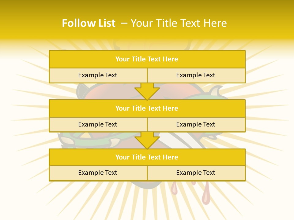 A Heart With A Knife And A Chain Wrapped Around It PowerPoint Template