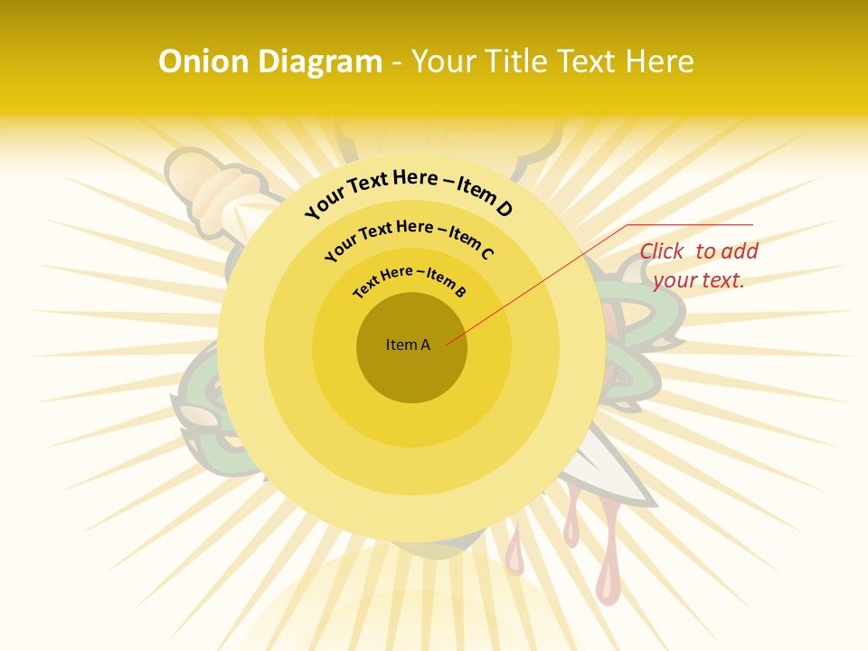 A Heart With A Knife And A Chain Wrapped Around It PowerPoint Template