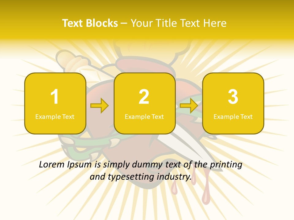 A Heart With A Knife And A Chain Wrapped Around It PowerPoint Template
