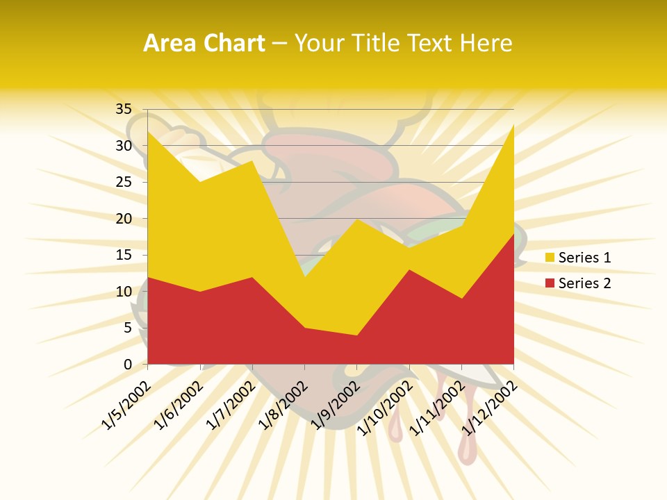 A Heart With A Knife And A Chain Wrapped Around It PowerPoint Template