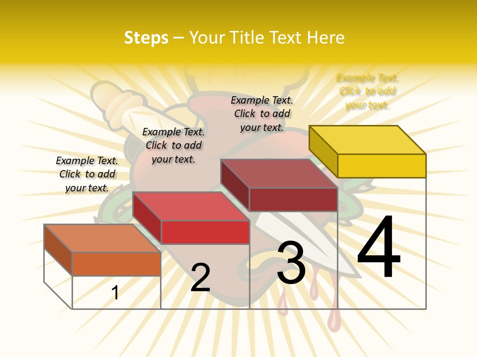 A Heart With A Knife And A Chain Wrapped Around It PowerPoint Template