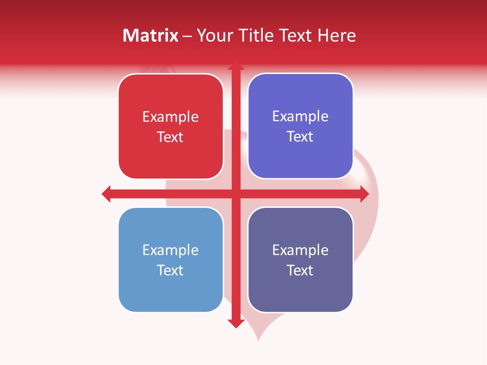 A Red Heart With A Toothbrush In It PowerPoint Template