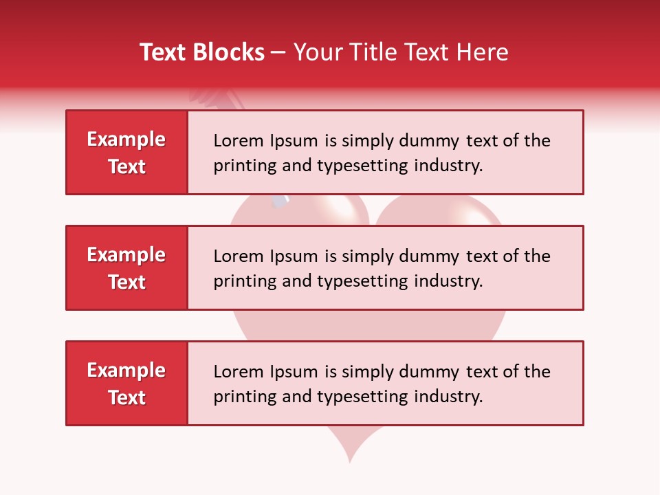 A Red Heart With A Toothbrush In It PowerPoint Template
