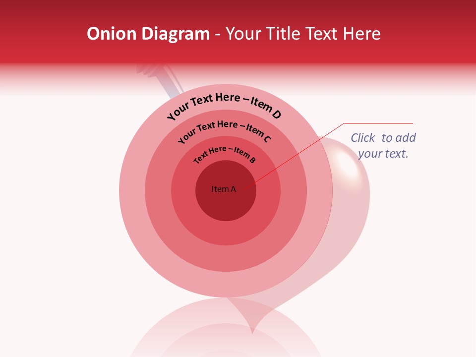 A Red Heart With A Toothbrush In It PowerPoint Template