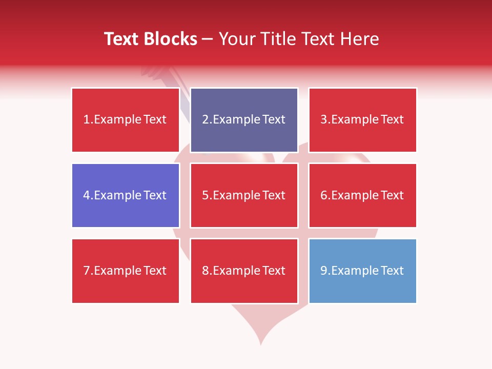 A Red Heart With A Toothbrush In It PowerPoint Template