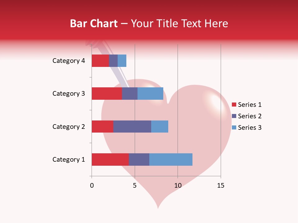A Red Heart With A Toothbrush In It PowerPoint Template