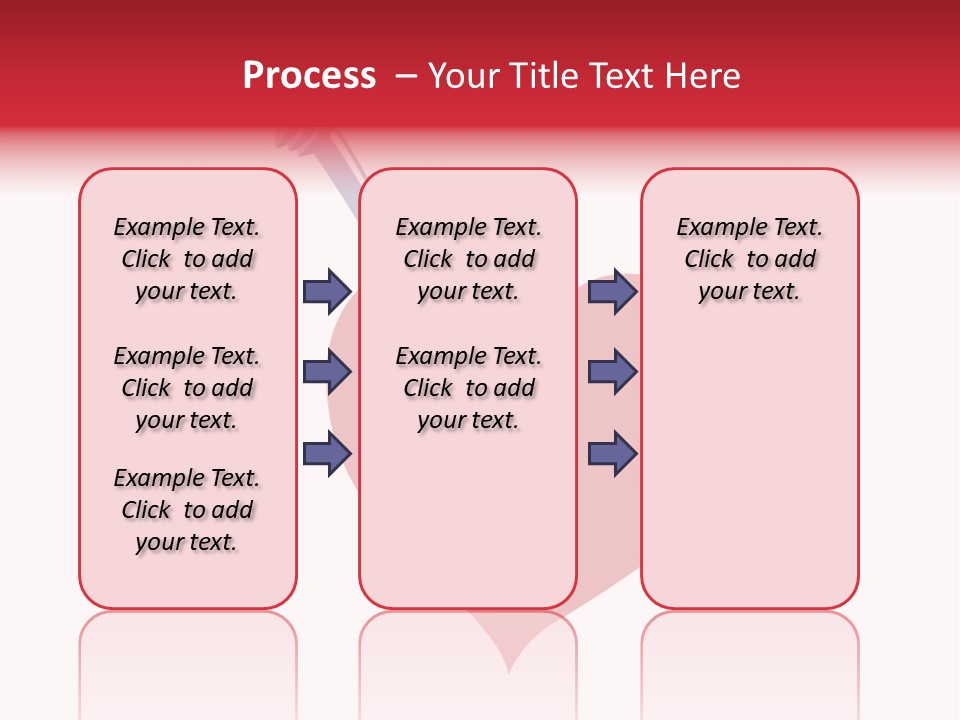 A Red Heart With A Toothbrush In It PowerPoint Template