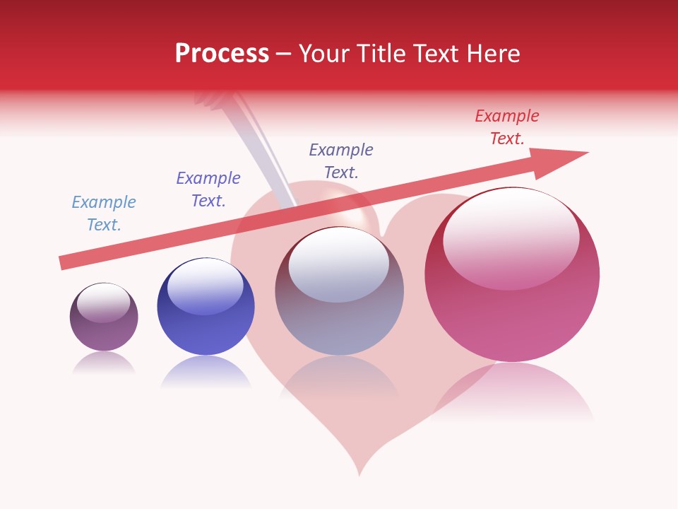 A Red Heart With A Toothbrush In It PowerPoint Template