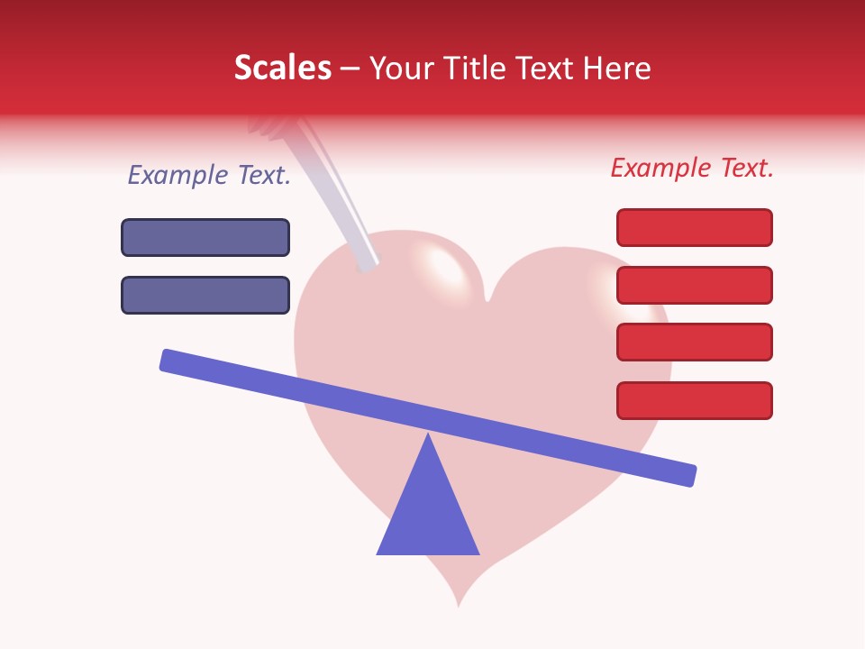 A Red Heart With A Toothbrush In It PowerPoint Template