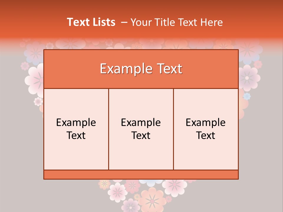 A Heart Shape Made Up Of Flowers On A Black Background PowerPoint Template