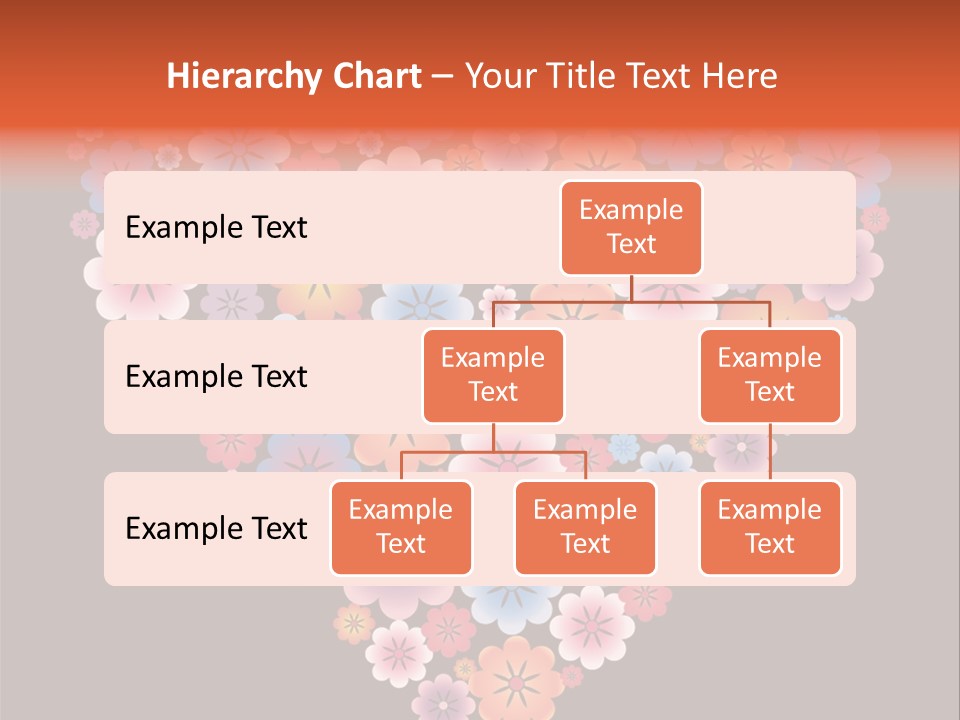 A Heart Shape Made Up Of Flowers On A Black Background PowerPoint Template