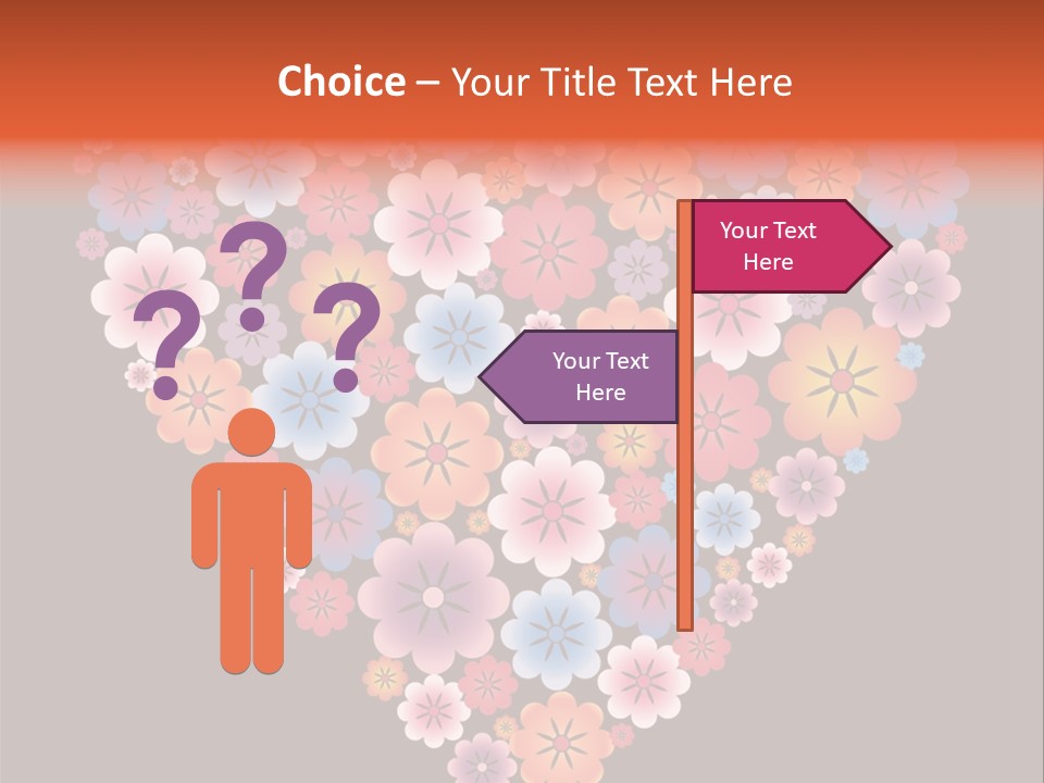 A Heart Shape Made Up Of Flowers On A Black Background PowerPoint Template