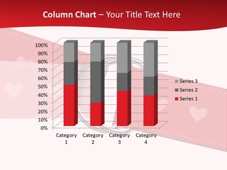 A Red Belt With Hearts On It PowerPoint Template