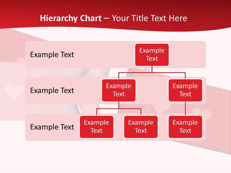 A Red Belt With Hearts On It PowerPoint Template