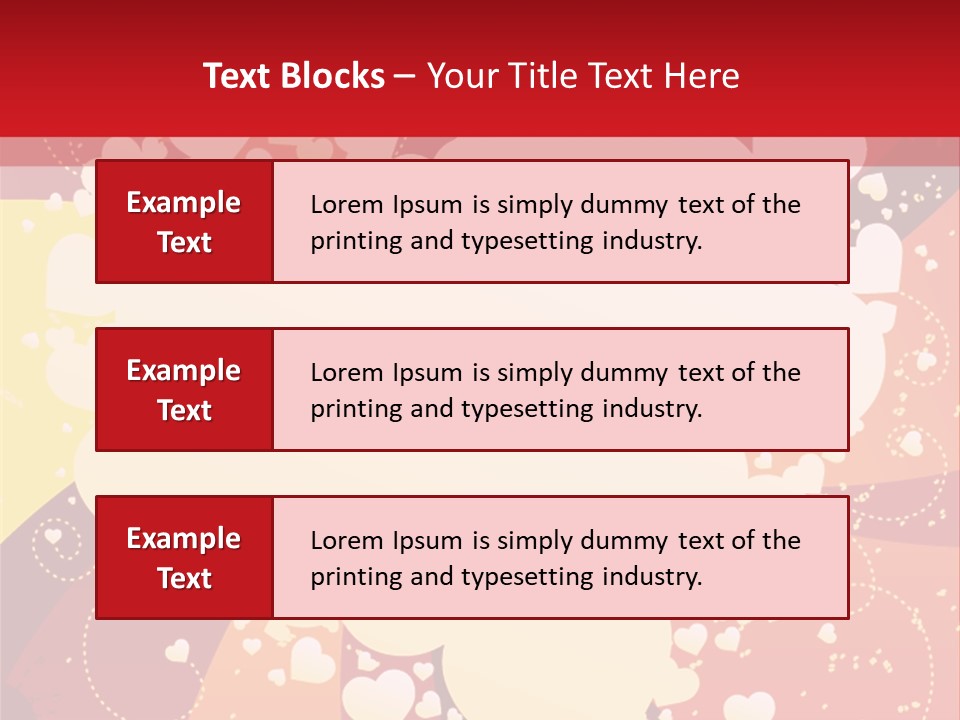 A Red And Yellow Background With A White Heart On It PowerPoint Template