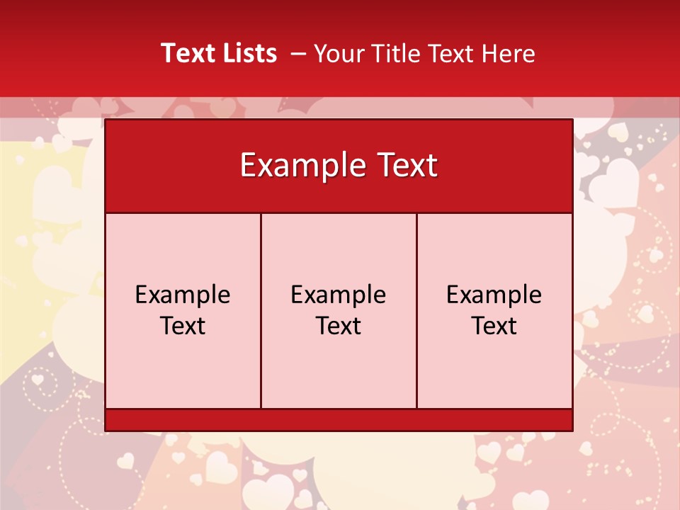 A Red And Yellow Background With A White Heart On It PowerPoint Template