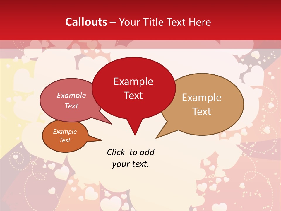 A Red And Yellow Background With A White Heart On It PowerPoint Template