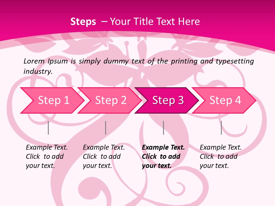 A Pink And White Flower Powerpoint Presentation PowerPoint Template
