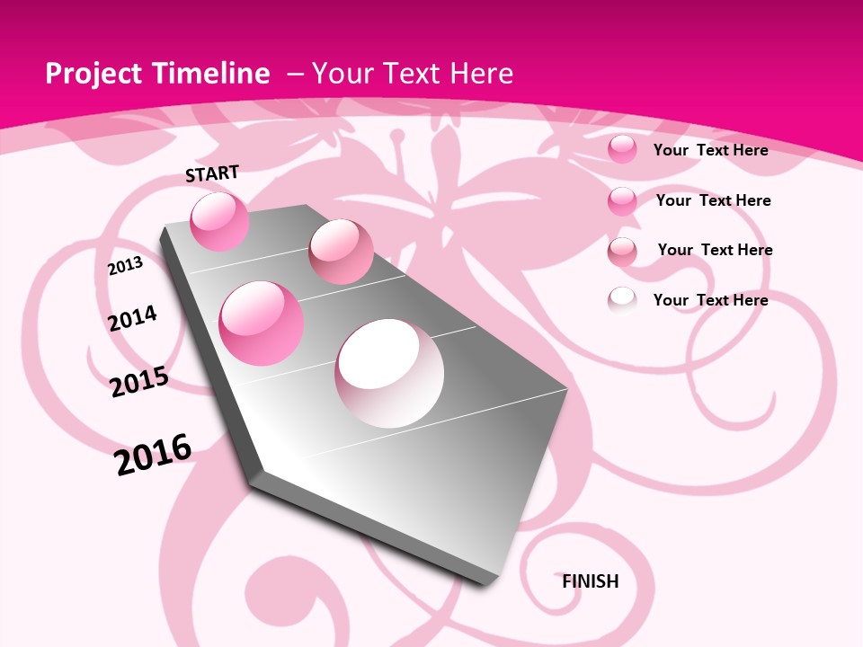 A Pink And White Flower Powerpoint Presentation PowerPoint Template