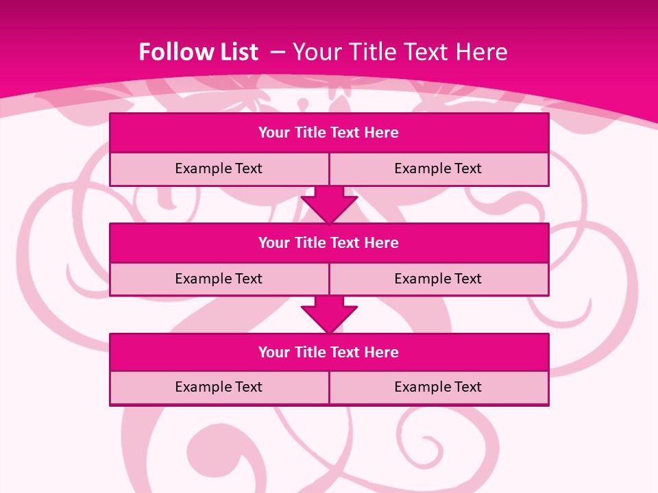 A Pink And White Flower Powerpoint Presentation PowerPoint Template