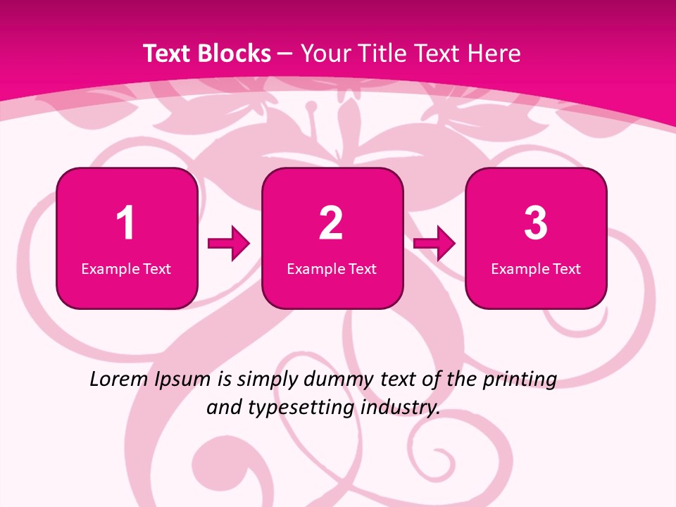 A Pink And White Flower Powerpoint Presentation PowerPoint Template