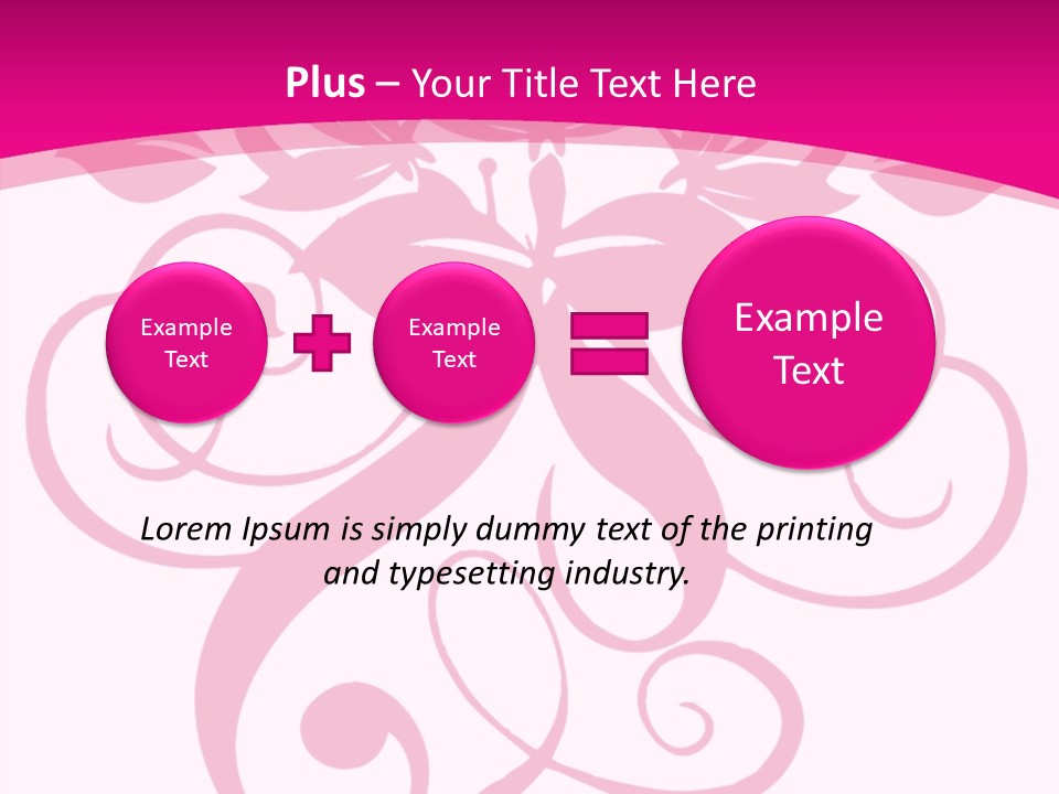 A Pink And White Flower Powerpoint Presentation PowerPoint Template
