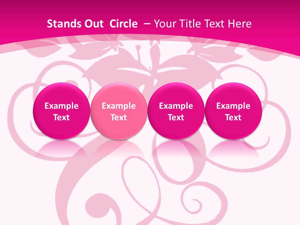 A Pink And White Flower Powerpoint Presentation PowerPoint Template