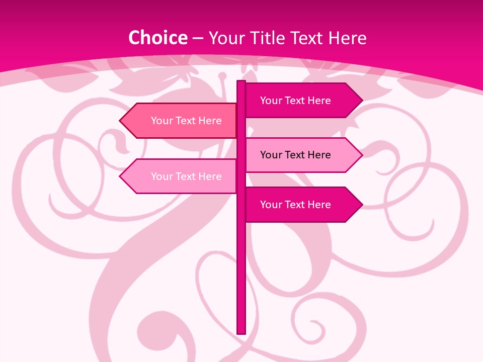 A Pink And White Flower Powerpoint Presentation PowerPoint Template
