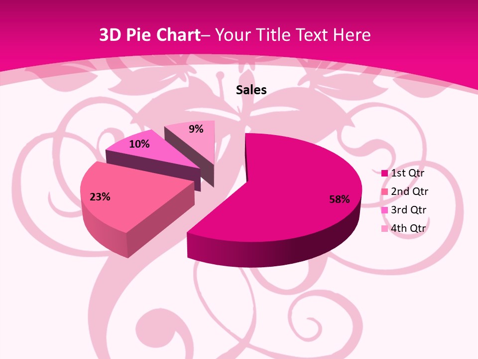 A Pink And White Flower Powerpoint Presentation PowerPoint Template