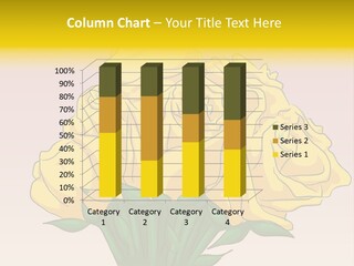 A Bouquet Of Yellow Roses On A Purple Background PowerPoint Template