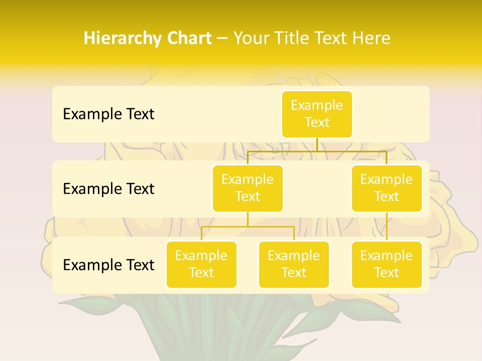 A Bouquet Of Yellow Roses On A Purple Background PowerPoint Template