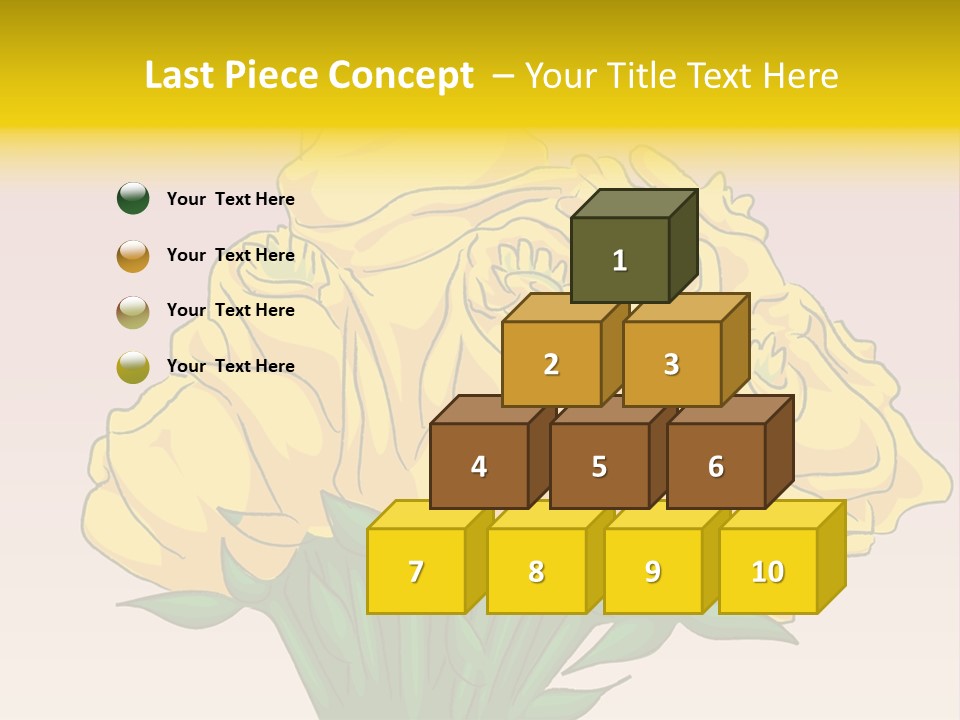 A Bouquet Of Yellow Roses On A Purple Background PowerPoint Template