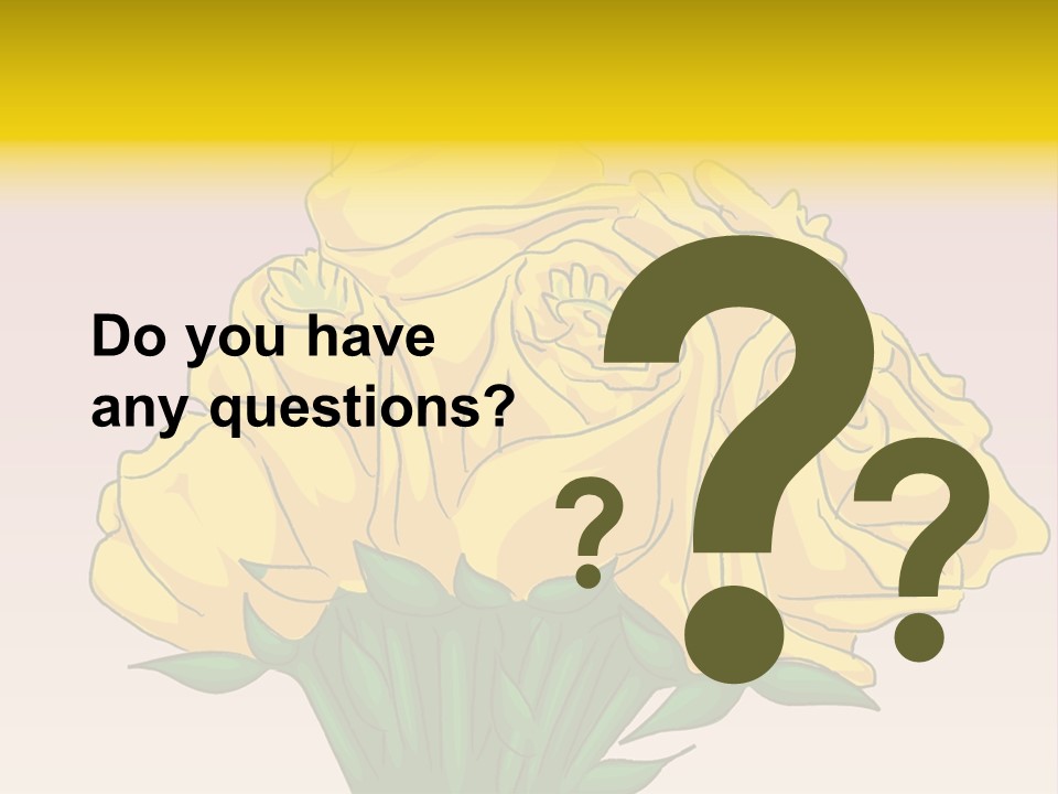 A Bouquet Of Yellow Roses On A Purple Background PowerPoint Template