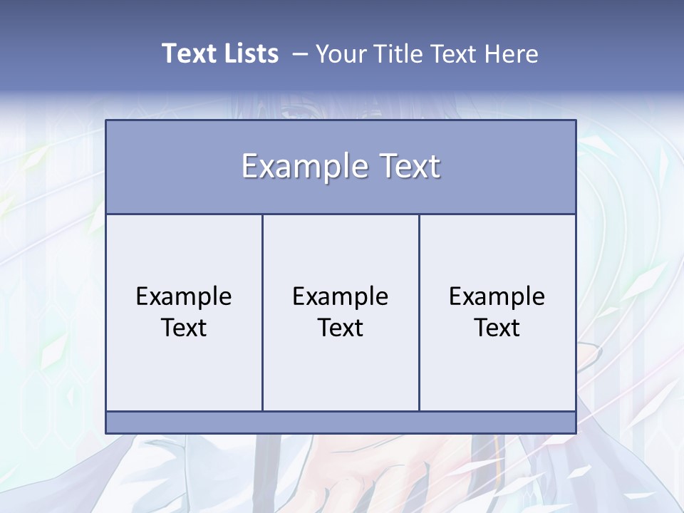 A Anime Character With Purple Hair And Blue Eyes PowerPoint Template