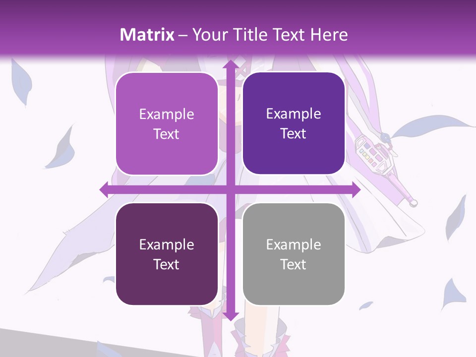 A Woman In A Purple Dress Is Walking Down The Runway PowerPoint Template