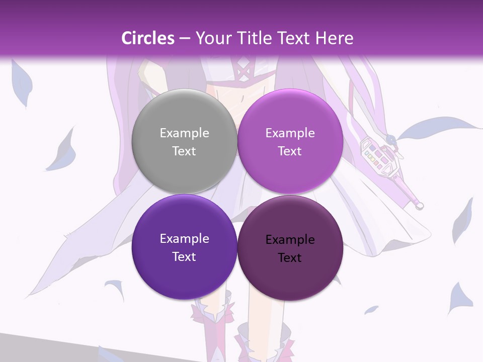 A Woman In A Purple Dress Is Walking Down The Runway PowerPoint Template