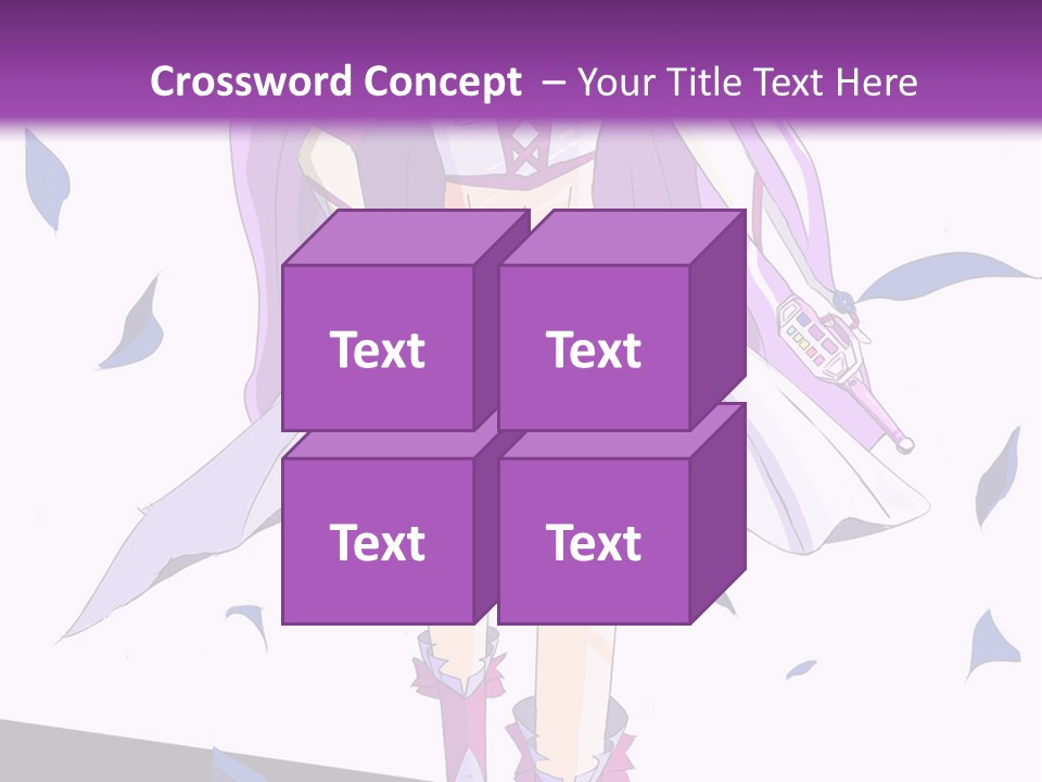 A Woman In A Purple Dress Is Walking Down The Runway PowerPoint Template
