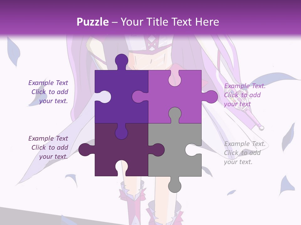 A Woman In A Purple Dress Is Walking Down The Runway PowerPoint Template