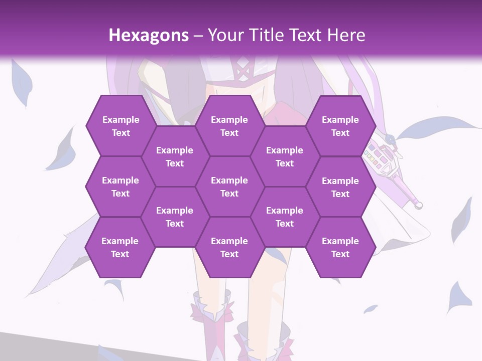 A Woman In A Purple Dress Is Walking Down The Runway PowerPoint Template